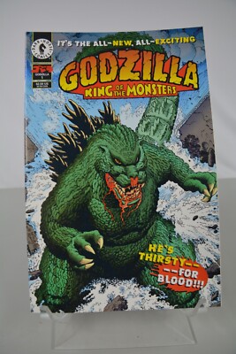 Godzilla King of the Monsters #1 • Arthur Adams Cover Art! (D.H. 1995) NM  A-1-image