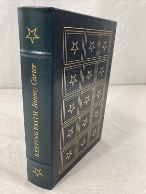 PRESIDENT JIMMY CARTER Signed EASTON PRESS Keeping Faith LIMITED EDITION Leather-image