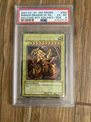 2003 Yugioh TCG Winged Dragon of Ra GBI-003 Ultra Rare PSA Grade 6-image