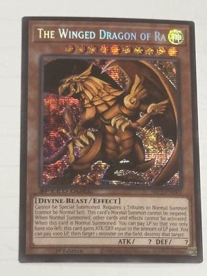 Yugioh! LP The Winged Dragon of Ra - SBC2-END01 - Prismatic Secret Rare - 1st Ed-image