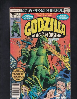 Marvel Comics Godzilla King of the Monsters #1 Key Issue 1977 VF/FN!-image