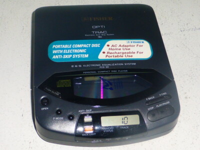 Vtg Fisher Opti Trac Electronic Anti-Skip PCD-50 Equalizer System CD Player EES-image