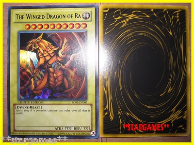 YU GI OH! THE WINGED DRAGON OF RA ULTRA RARE AUTHENTIC NEW LC01-EN003-image