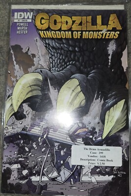 Godzilla Kingdom Of Monster #1 Curious Comics Exclusive IDW 2011 (GZ94)-image