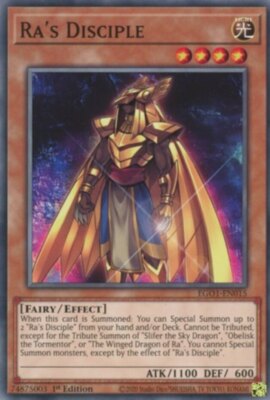  1x Ra's Disciple - EGO1-EN015 - Common - 1st Edition - Egyptian God Deck: Obeli-image