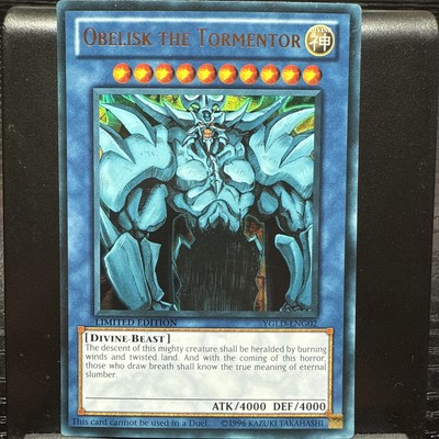 Obelisk the Tormentor - YGLD-ENG02 - Ultra Rare Yugioh! Holo Foil Nice!-image