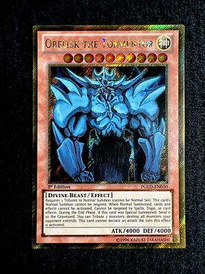 🔥YUGIOH • OBELISK THE TORMENTOR • SECRET RARE • 1st • PGLD-EN030 • NM 🔥-image