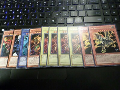 YUGIOH EGYPTIAN GOD CARDS RA OBELISK SLIFER URIA, HAMON, RAVIELS, GAME YOU PICK-image