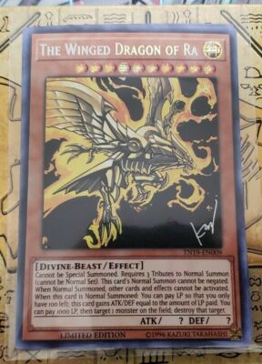 TN19-EN009 THE WINGED DRAGON OF RA SECRET RARE LP LIMITED EDITION-image