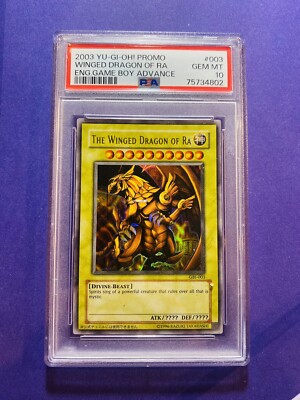 YU-GI-OH! PROMO WINGED DRAGON OF RA ENG.GAME BOY ADVANCE PSA 10-image