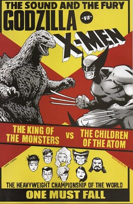Godzilla vs X-Men Comic 1 First Print Cover B Garbett Variant 2025 Nicieza Laiso-image