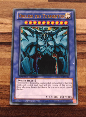 YUGIOH Obelisk the Tormentor : YGLD-ENG02 : Ultra Rare L-Played-image