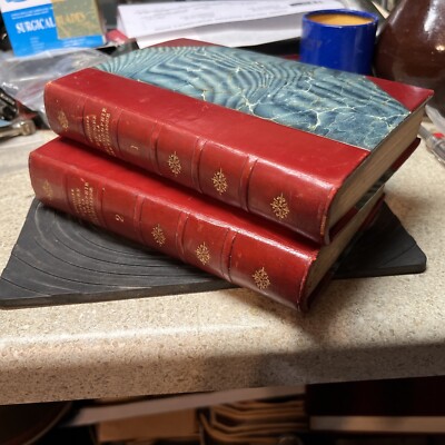 1868 Histoire de la Philosophie Cartesienne (Descartes) Two Volumes Leather 3rd-image
