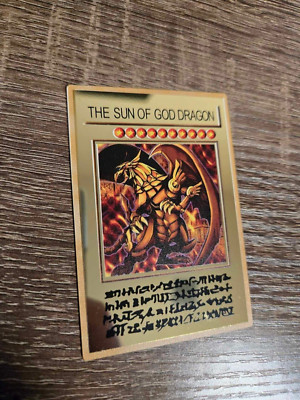 Winged Dragon of Ra Yugioh Card GOLD Rare limited 1st edition M4-image