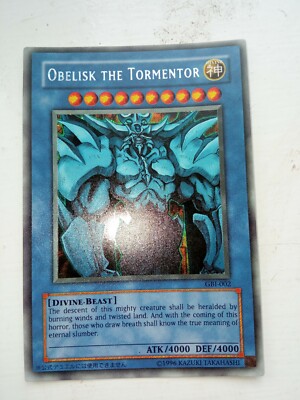 Yugioh Obelisk The Tormentor Secret Rare GBI-002 Egyptian God Card-image