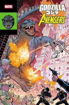 GODZILLA VS. AVENGERS #1 NICK BRADSHAW MONSTER HOMAGE VARIANT - PRE-ORDER 06/18-image
