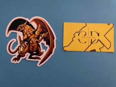 Winged Dragon of Ra Glossy Sticker 3.4'' x 3.4'' | Yu-Gi-Oh!-image