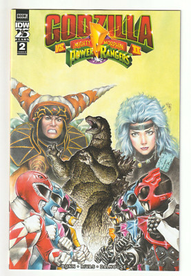 Godzilla vs. The Mighty Morphin Power Rangers (2024) #2 - RI 1:10 Variant - IDW-image