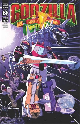 Godzilla Vs. The Mighty Morphin Power Rangers #3B VF/NM; IDW | we combine shippi-image