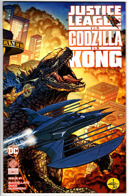 JUSTICE LEAGUE VS. GODZILLA VS. KONG #1 (2023): High Grade!-image
