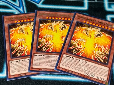 The Winged Dragon of Ra - Immortal Phoenix x3 - MZTM - Rare (R) - Yugioh 🔥-image