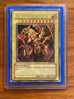 Yugioh! Egyptian God Winged Dragon Of Ra GBI-003 Secret Rare LIGHT PLAY-image