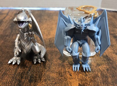 Yu-Gi-Oh! Blue Eyes White Dragon & Obelisk The Tormentor Backpack-Hanger Keychai-image
