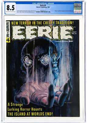 🔥Eerie 4 CGC 8.5 NM Warren Nov 1966 Silver Age Magazine Monster gallery Krenkel-image