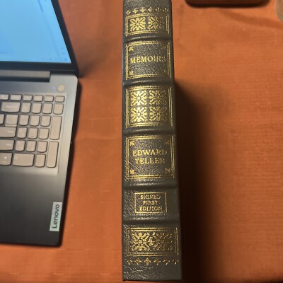 Memoirs, Edward Teller, Easton Press, Signed First Edition,Genuine Leather Bound-image