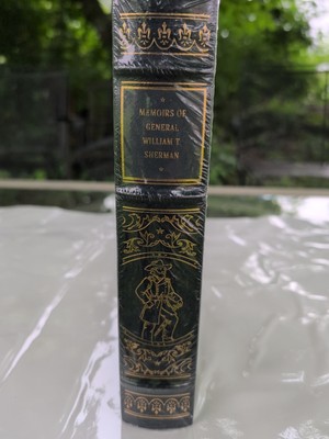 Memoirs of General William T. Sherman, Easton Press Leather bound NEW and Sealed-image