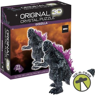 Godzilla Original 3D Crystal Puzzle Ultra Deluxe 71 Pieces 2023 Bepuzzled-image