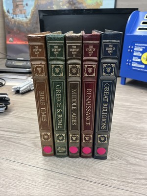 The Story of Man Volumes I-V (1-5) National Geographic Society Complete 1978 USA-image