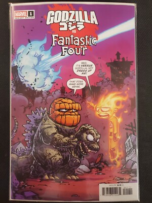 Godzilla vs Fantastic Four #1 Young Cvr Marvel 2025 VF/NM Comics-image