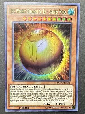 The Winged Dragon of Ra - Sphere Mode DUPO-EN045 Duel Power 1st Edition A29-image