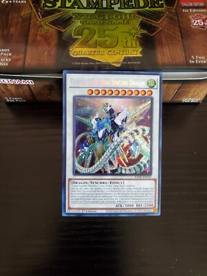 Yugioh Stampede - Crystal Clear Wing Synchro Dragon - Secret Rare - RA04-EN059-image