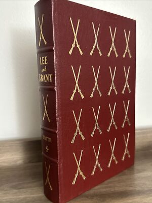 Easton Press Lee and Grant Leather Bound Military Eugene Smith Dual Biography-image