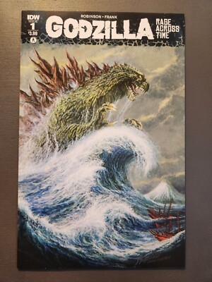 Godzilla Rage Across Time #1 IDW Comics Bob Eggleton Cover-image