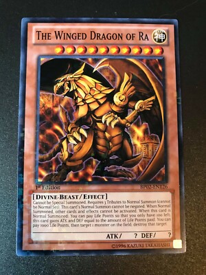 YuGiOh BP02-EN126 The Winged Dragon of Ra Mosaic Rare 1st Edition Near Mint-image