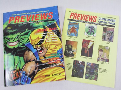 PREVIEWS Comics Nov. 1993 Vol. 3, No. 11 Marvel DC + Consumer Order Form-image