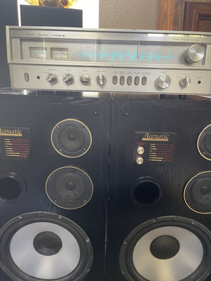Fisher RS-1052 + 2 Acoustic Monitor Speakers - Vintage-image