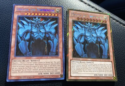 Two Yu-Gi-Oh! TCG Obelisk the Tormentor (1st Edition and Limited Edition)-image