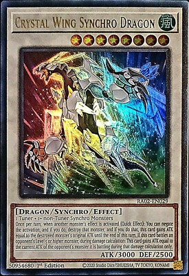 Yugioh! - Crystal Wing Synchro Dragon RA02-EN029 -ULTRA Ra - 25'TH ANN.  - NM/M-image