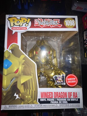 WINGED DRAGON OF RA METALLIC SUPER YU GI OH 2021 FUNKO POP 1098 GAMESTOP 6