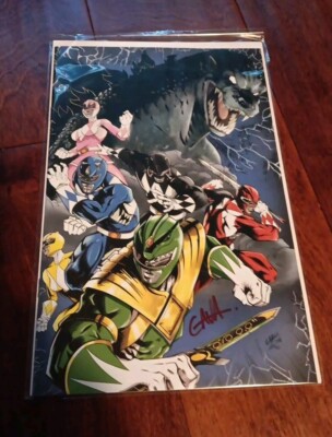 Godzilla vs. M.M.P.R II #1 Signed Andrew Gavarrete virgin variant Comic-image