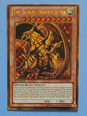 Yugioh The Winged Dragon of Ra - PGLD-EN031 - Gold Secret Rare - 1st Edition-image