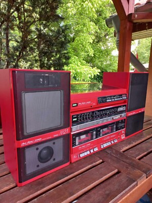 Fisher M21 stereo double deck receiver, turntable, speaker set combo-image