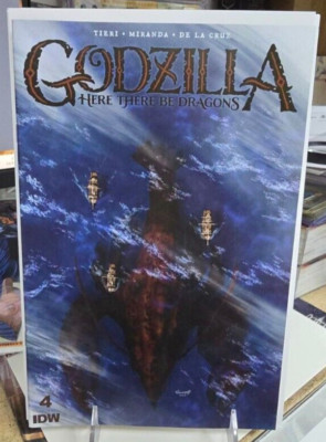 GODZILLA HERE THERE BE DRAGONS #4 (2023) GODLEWSKI 1:25 VARIANT  NM   (63)-image