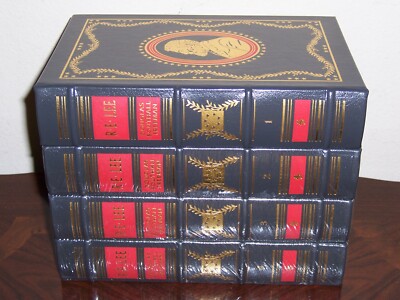 Easton Press 150th Annv Ed. R E LEE A Biography Douglas Southall Freeman 4 vols-image