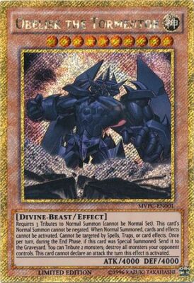Obelisk The Tormentor MVPC-EN001 Gold Rare Limited Edition-image
