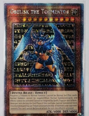 The Obelisk The Tormentor Waifu YuGiOh HOLO Foil Rare Goddess Story 1st Ed Card-image
